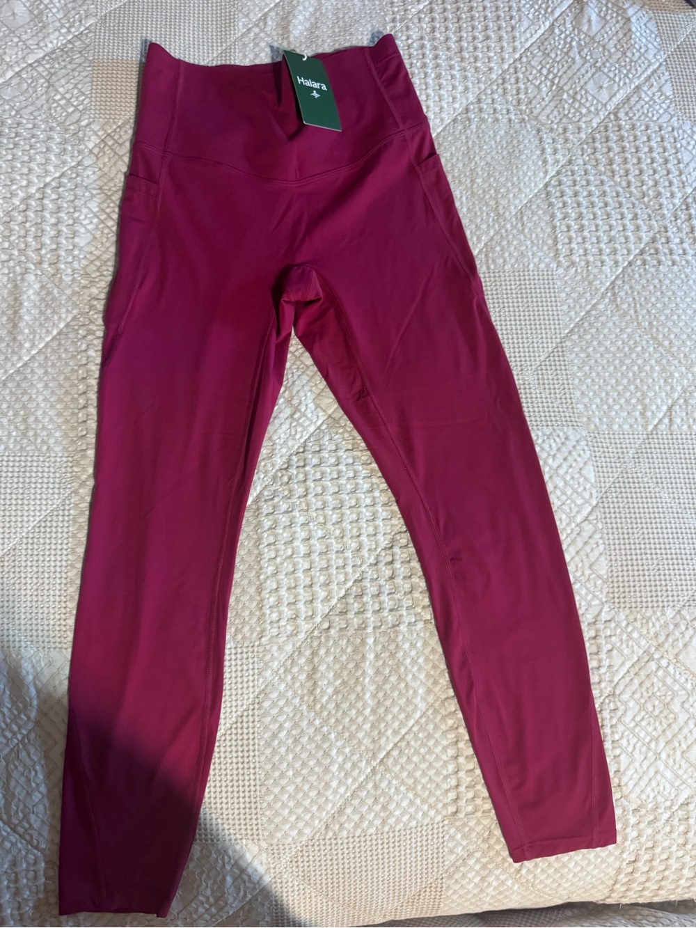 HALARA Kids High-Waist Berry Magenta Leggings